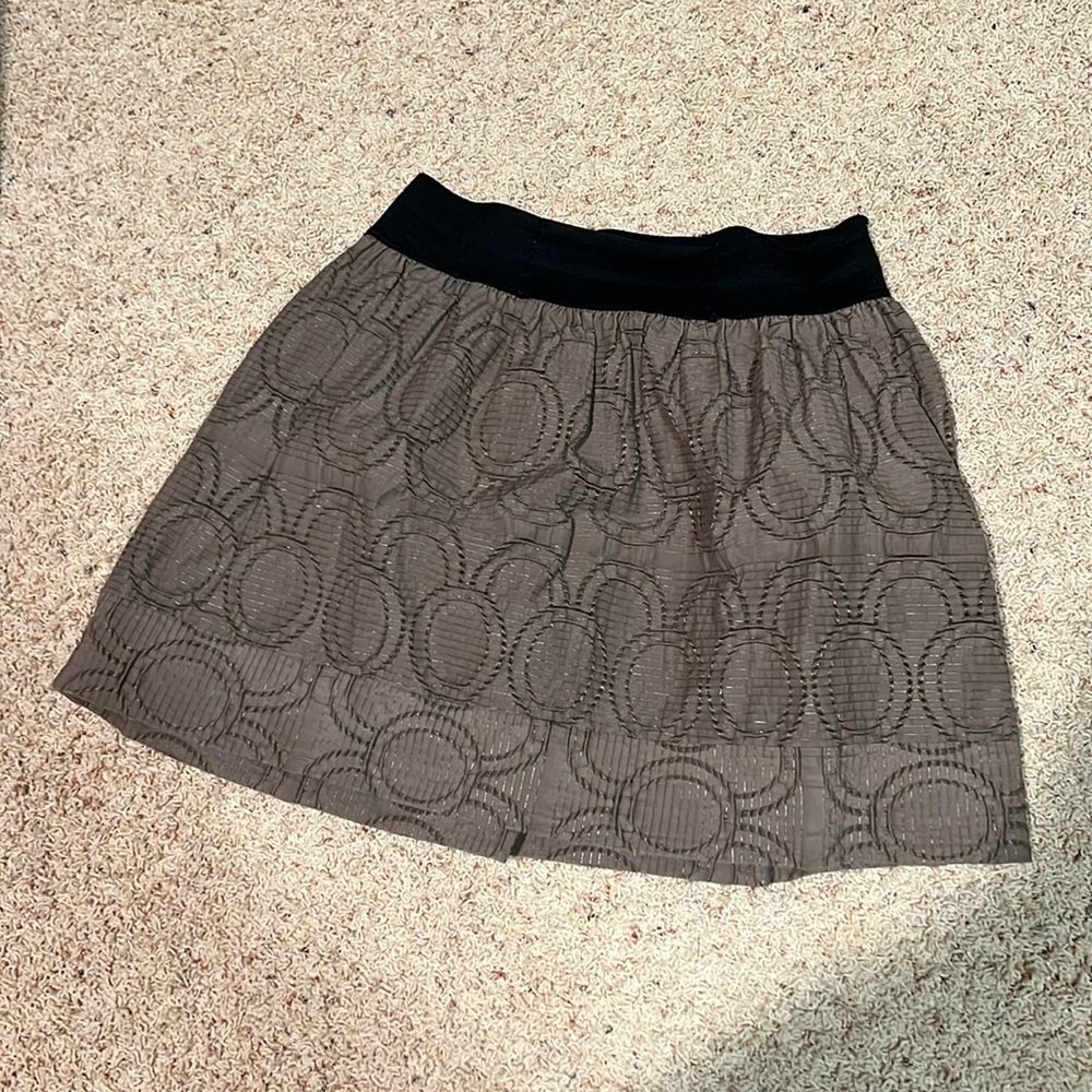 Vera Wang Flared Mini Skirt